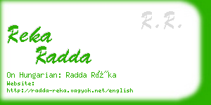 reka radda business card